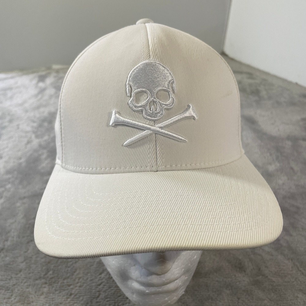 G/FORE Golf Cap Hat Mens Skull Snapback Off White Adjustable Outdoor